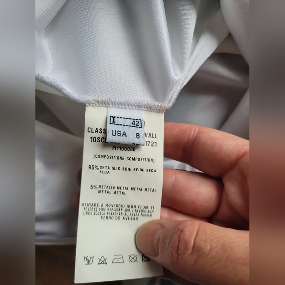 Class Roberto Cavalli Watercolor Silk Dress, VGUC, Size 8 - Picture 14 of 15